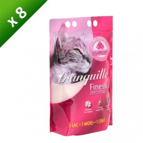 Tranquille Litiere Cristaux Fins Pour Chat 3 7 L X8