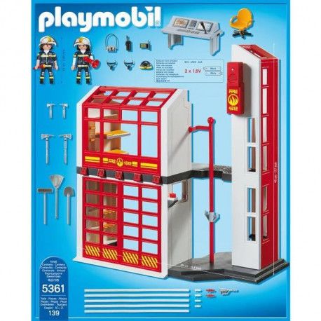 caserne pompier playmobil