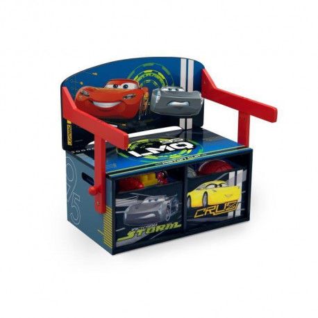 Cars Bureau Banc Enfant Convertible Avec Rangements