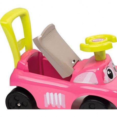 Smoby Porteur Evolutif Auto Bascule Electrique Rose