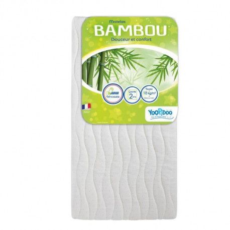 Yoopidoo Matelas Bebe Bamboo Viscose Absorbante