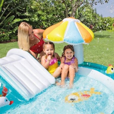 Intex Piscine Enfant Aire De Jeux Aquatique Aligator