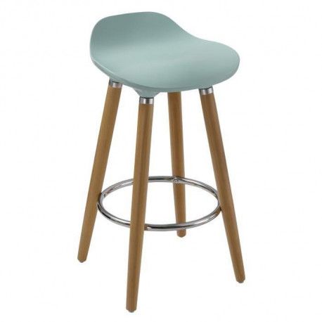 3248117765079 Upc Oslo Tabouret De Bar Bleu Pieds Bois