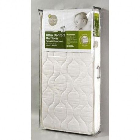 Angelcare Matelas Bebe 60 X 1 X 12 Cm Bambou