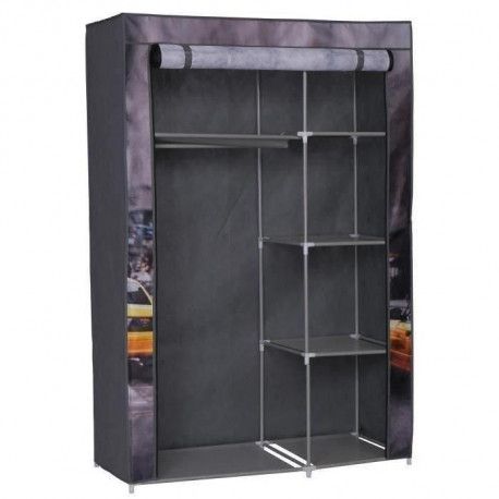 Armoire Penderie Souple Nomade 50 New York En Tissu