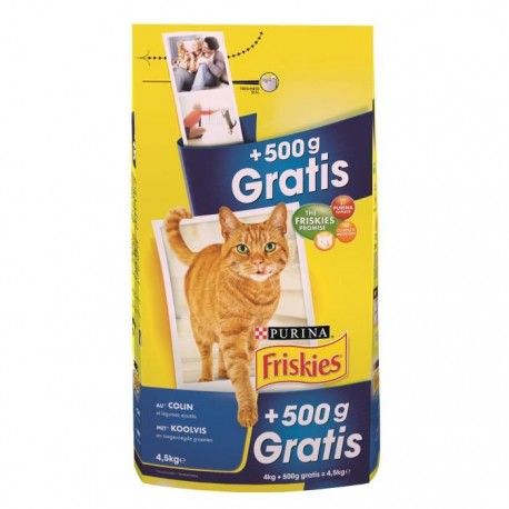 Promo Friskies Croquettes Au Colin Et Legumes Pour Chat Adulte 4