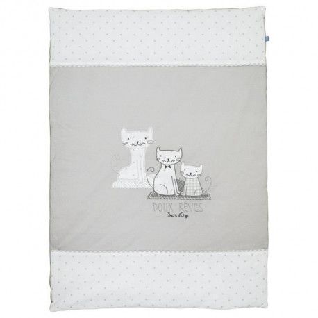 Sucre D Orge Couvre Lit Bebe Doux Reves Motif Chat